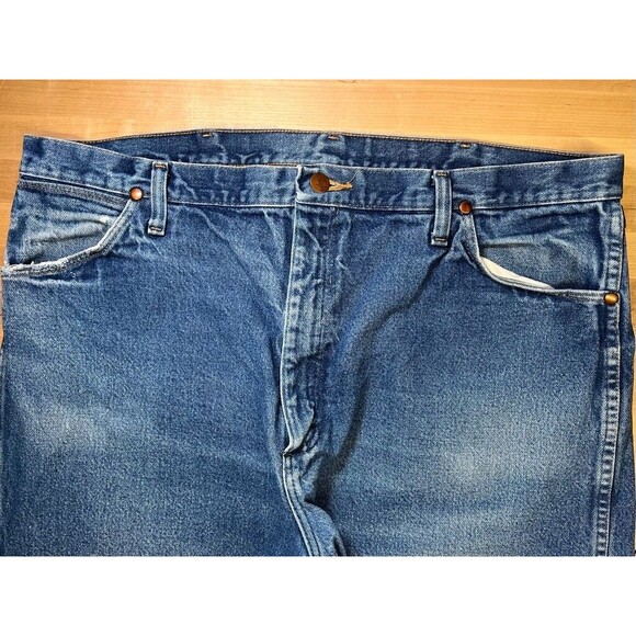Wrangler Cowboy Cut Original Fit Denim Blue Jeans 40x32 Work Pants 13MWZPW - Picture 7 of 12